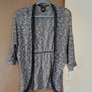 Daytrip Black and Gray Knit Cardigan
